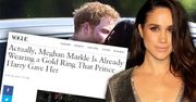 Meghan Markle i książę Harry już po zaręczynach? Vogue znalazł na to dowód