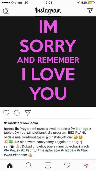 Hanna Lis na Instagramie