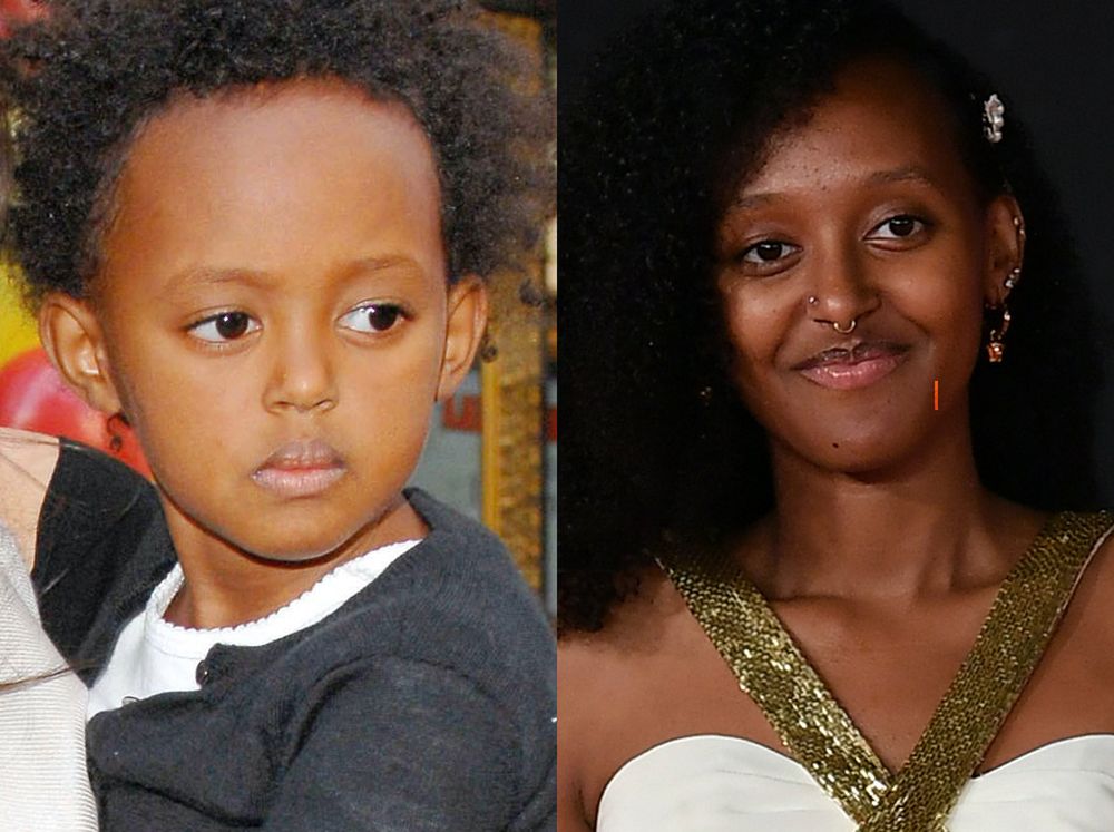 Zahara Jolie-Pitt w 2011 i 2021 roku