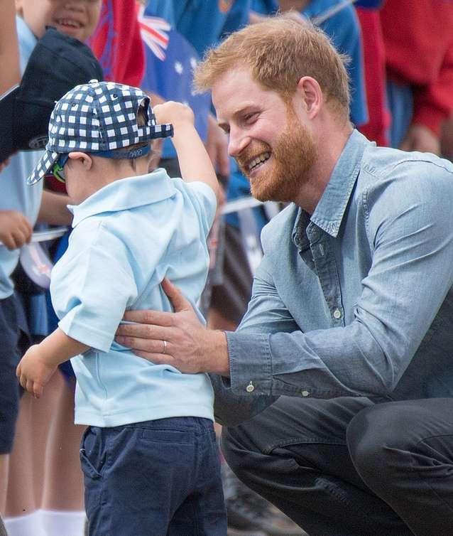 Meghan Markle i książę Harry na spotkaniu z dziećmi w Dubho