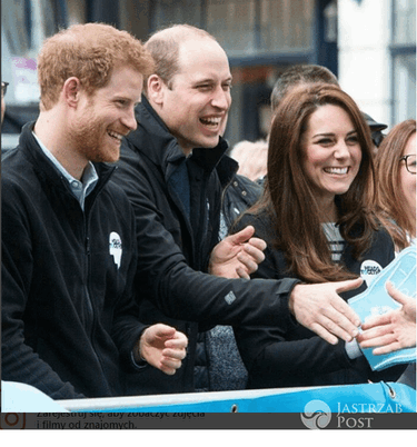 William Harry Kate dopingują biegaczy