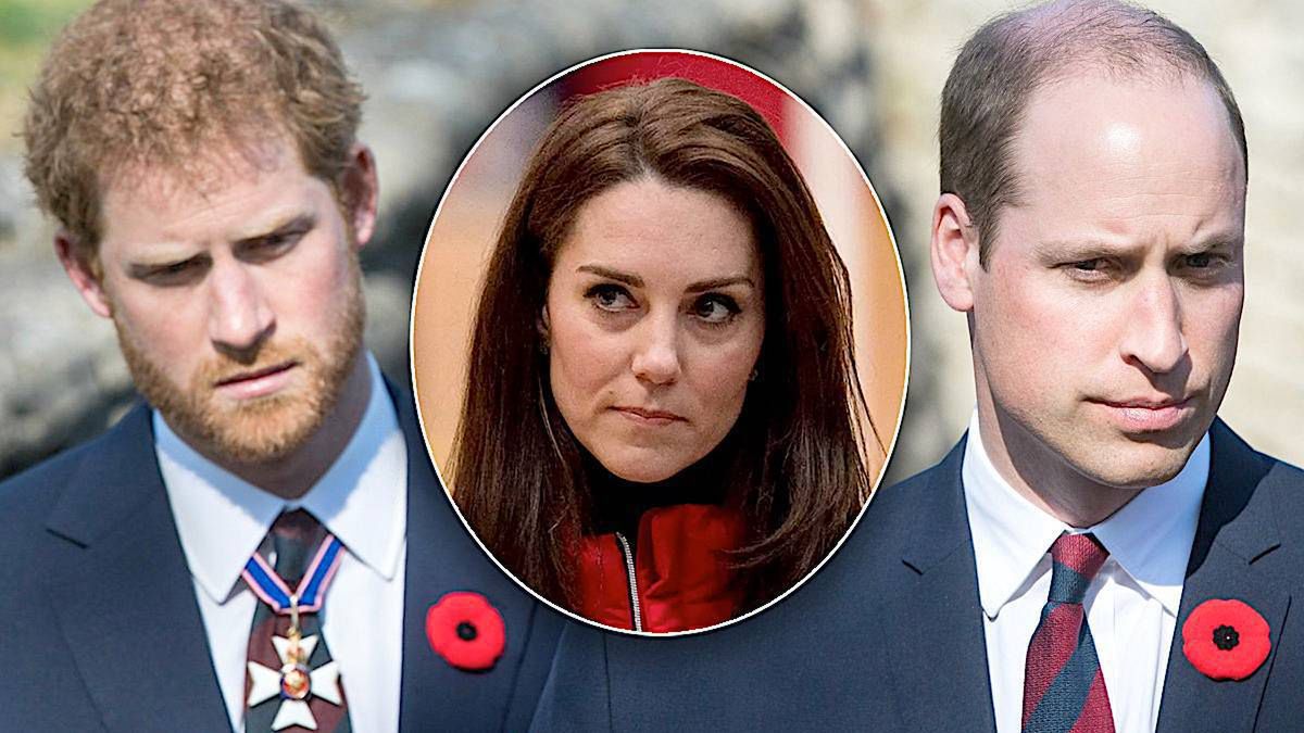 Harry, William, księżna Kate