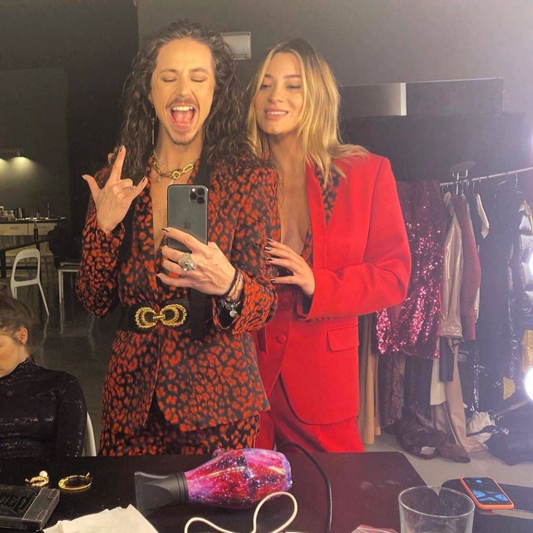 Marcelina Zawadzka i Michał Szpak w identycznych stylizacjach