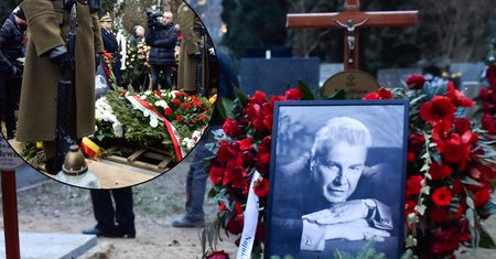 Tak wygląda nagrobek Emiliana Kamińskiego. Obok trumny spoczął prezent od przyjaciół z teatru. "Niedługo się spotkamy"