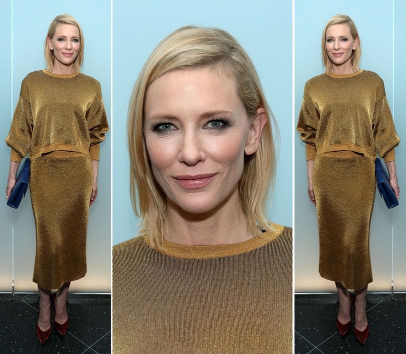 LOOK OF THE DAY: Cate Blanchett cała w złocie