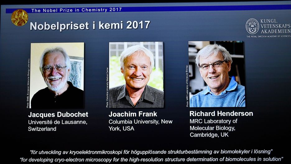 Jacques Dubochet, Joachim Frank i Richard Henderson - laureaci tegorocznej nagrody Nobla