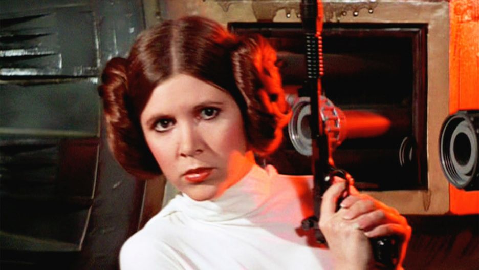 Carrie Fisher jako księżniczka Leia