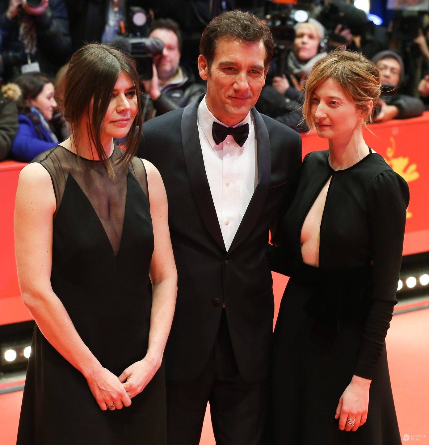 Małgorzata Szumowska, Clive Owen i Alba Rohrwacher, ceremonia otwarcia Berlinale 2016 (fot. ONS)