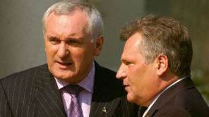 Premier Irlandii B.Ahern i prezydent A.Kwaśniewski