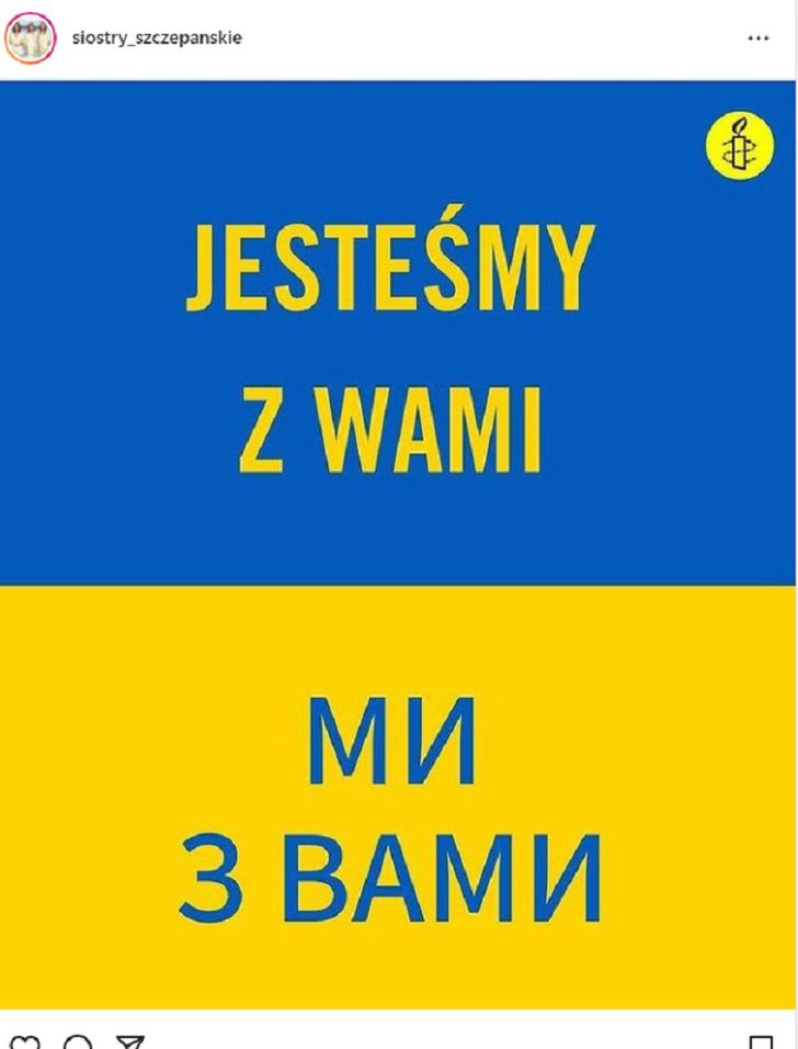Siostry Szczepańskie solidaryzuja się z Ukrainą