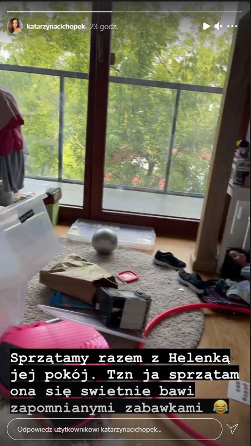 Katarzyna Cichopek pokazała bałagan w pokoju córki