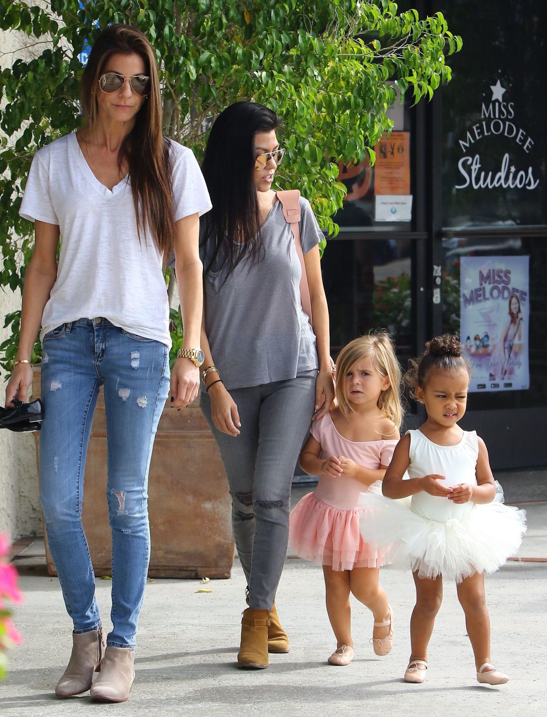 Penelope córka Kourtney Kardashian oraz North West , córka Kim Kardashian
Fot. paparazzi