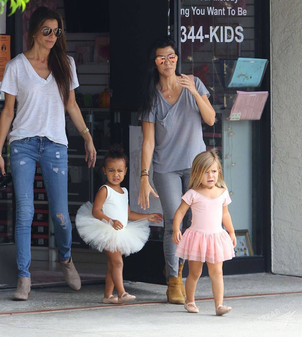 Penelope córka Kourtney Kardashian oraz North West , córka Kim Kardashian
Fot. paparazzi