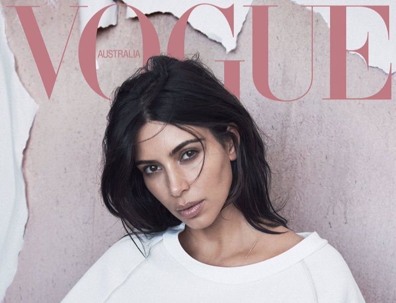 Kim Kardashian na okładce "Vogue Australia"