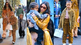 Karmelowa Kim Kardashian podbija Nowy Jork w towarzystwie synka, 6-letniej córeczki i jej... CHŁOPAKA! (FOTO)