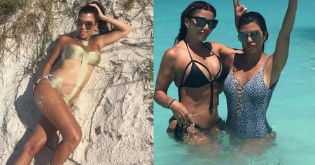 Kourtney Kardashian chwali się egzotycznymi wakacjami. Co za ciało!