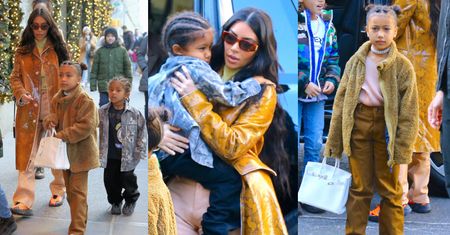 Karmelowa Kim Kardashian podbija Nowy Jork w towarzystwie synka, 6-letniej córeczki i jej... CHŁOPAKA! (FOTO)