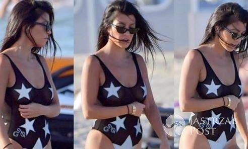 Kourtney Kardashian w kostiumie polskiej marki