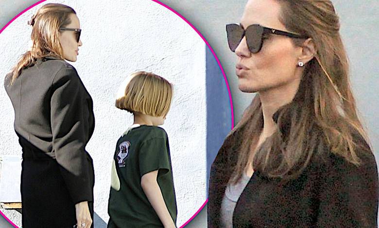 Angelina Jolie nawet w codziennej stylizacji wygląda jak w drodze na czerwony dywan. Za to jej córka to zupełnie przeciwieństwo! To mała kopia Brada!