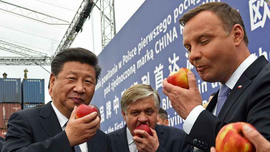 Prezydent Xi Jinping rozmawiał w Warszawie z prezydentem Andrzejem Dudą o współpracy polsko - chińskiej 