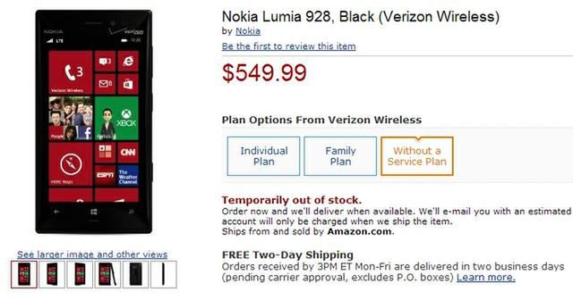 Nowa Lumia 928 jest zaskakująco tania
