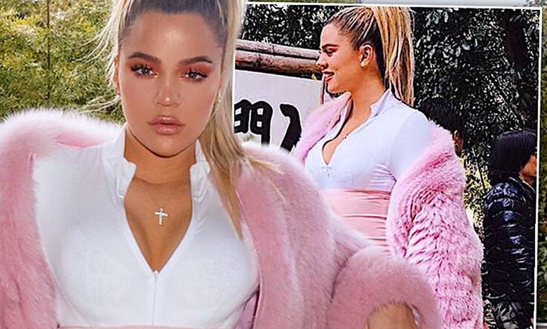 Khloe Kardashian pokazała duży ciążowy brzuch