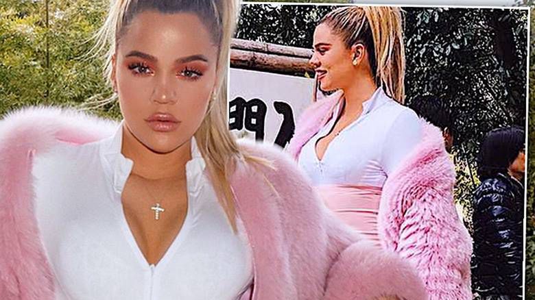 Khloe Kardashian pokazała duży ciążowy brzuch