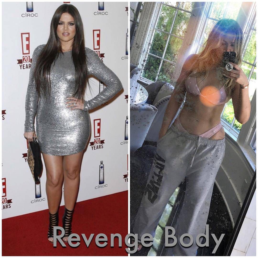 Khloe Kardashian przed i po metamorfozie