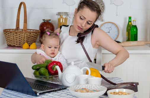 Praca zdalna dla młodej mamy