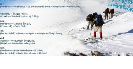 Mniej wolnego w przyszłym roku. Zaplanuj sobie długie weekendy