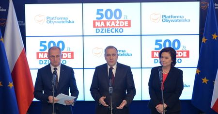 Platforma Obywatelska proponuje 500 zł na każde dziecko