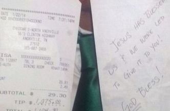 Zostawili napiwek w wysokości ponad 3 tys. zł