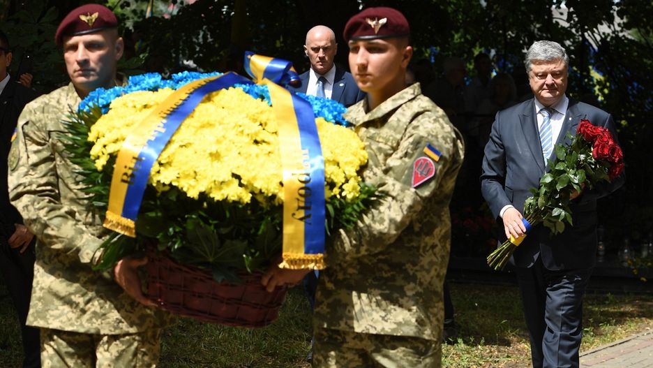 Petro Poroszenko odwiedził w niedzielę Sahryń na Lubelszczyźnie