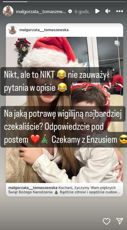 Małgorzata Tomaszewska zapozowała z synem. Oczekiwała innych reakcji (fot. Instagram)