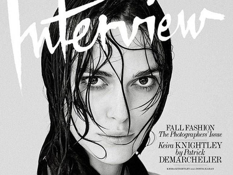 Keira Knightley topless w magazynie "Interview"