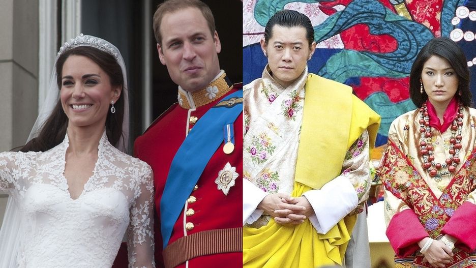 Księżna Kate i książę William, para królewska Bhutanu