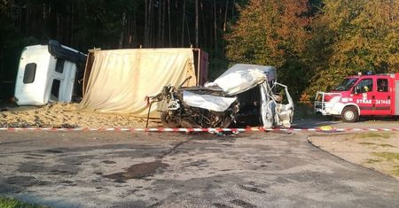 Śmiertelny wypadek w Chudku. Zginęły dwie osoby