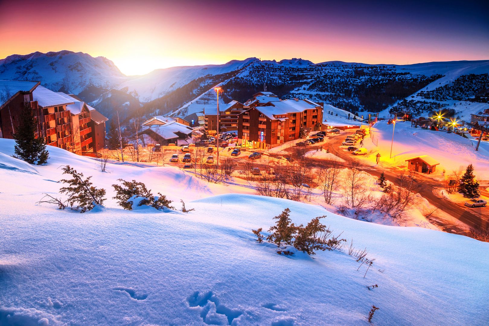 Wszystko pod ręką - w Alpe d'Huez kilometry nawijasz jedynie na stokach