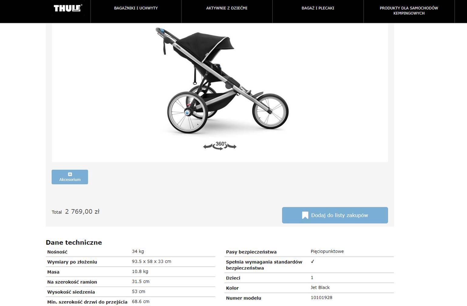 Wózek Thule Glide 2