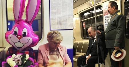 W metrze jest dziwnie. Zobaczcie sami