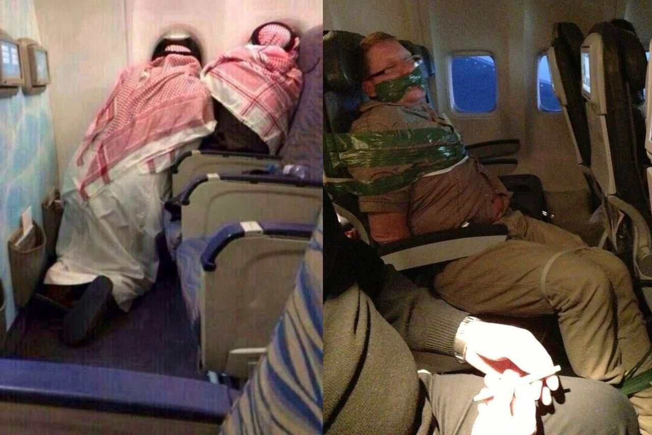 W samolocie też bywa zabawnie