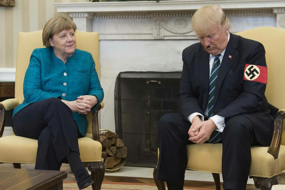 Trump nie podał ręki Merkel. Internauci wiedzą, co i jak