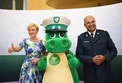 Agata Duda uczyła dzieci o bezpieczeństwie na drodze