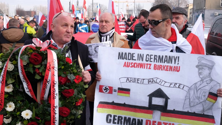 Manifestacja nacjonalistów w Oświęcimiu