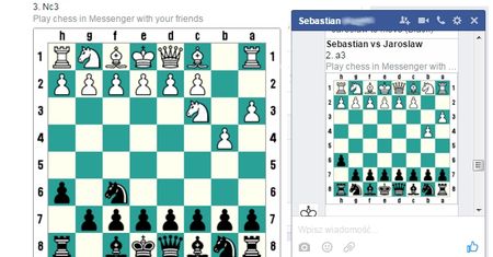 Tajny kod, który pozwoli ci zagrać w szachy na Messengerze