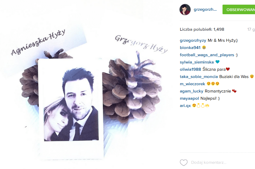 Agnieszka Popielewicz i Grzegorz Hyży na wspólnym zdjęciu