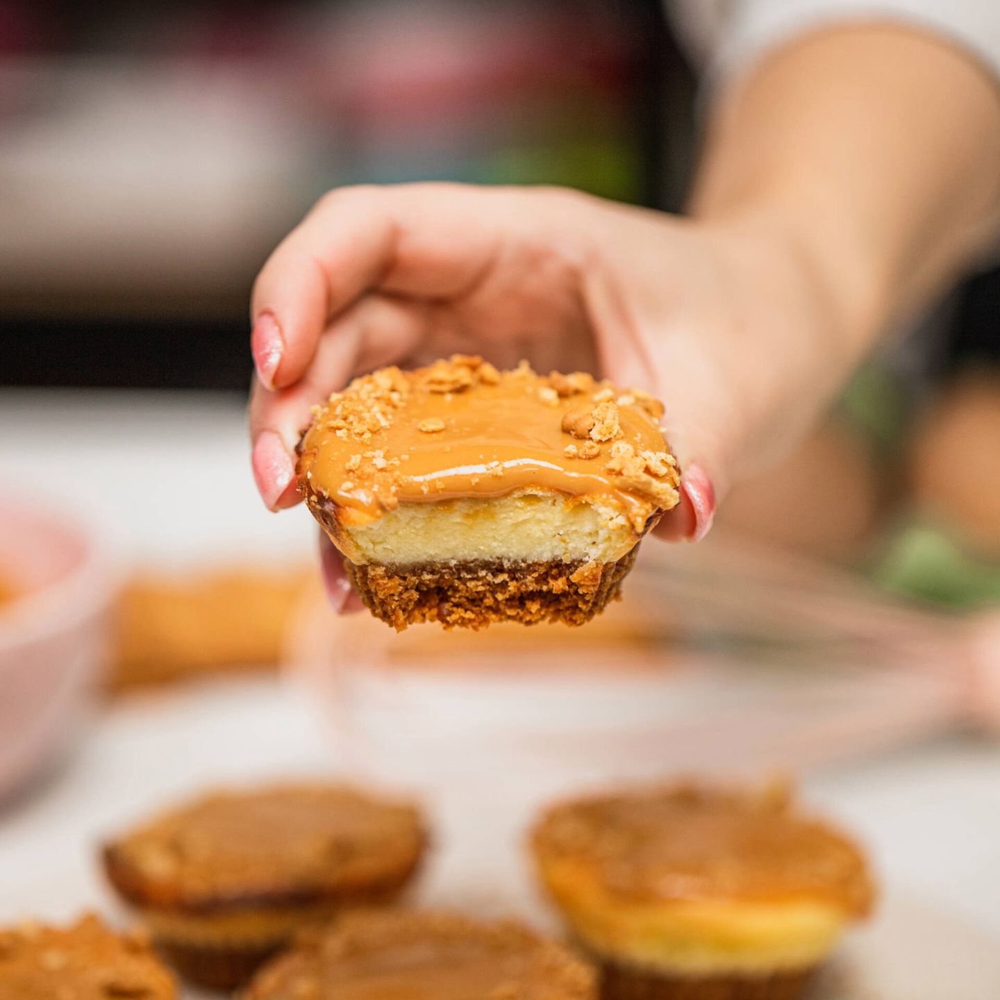 Mini serniczki z masą kajmakową- Pyszności