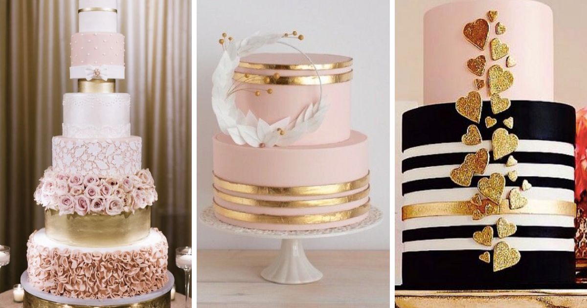 21 genialnych tortów z motywem złota. Drzemie w nich coś niesamowitego