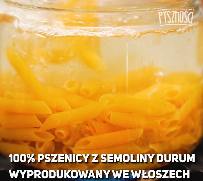 Makaron penne z kurczakiem- Pyszności