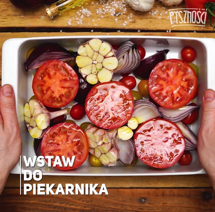 Krem z pieczonych pomidorów- Pyszności